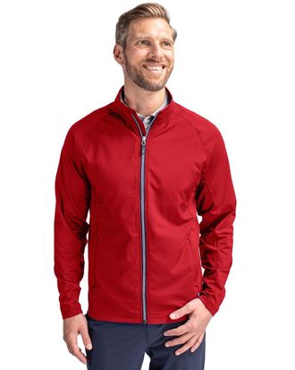 Cutter & Buck Adapt Eco Knit Hybrid Recycled Mens Full Zip Jacket