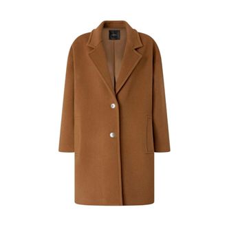 Pinko Pinko, Jassen, Dames, Bruin, M, Wol, Chipster Coat