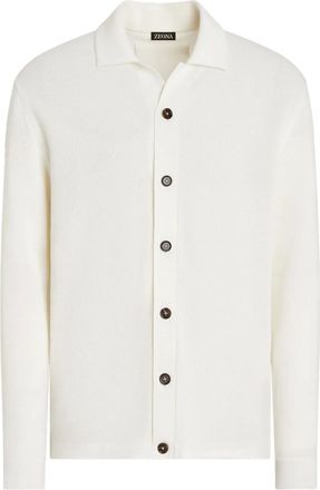 Ermenegildo Zegna Camicia in lana - Bianco