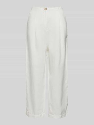 Marc O'Polo Denim Marc OPolo Denim Regular Fit Culotte mit Bundfalten in Offwhite, Größe L