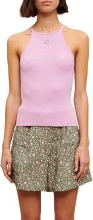 Maje Matchouli Ribbed Sweater Tank in Parme at Nordstrom Rack, Size 3 (Fits Like 8 Us) / 40 Eu