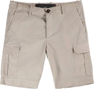 Roberto Ricci Design Extralichte Cargo Short in Wit Zand - Heren - Korte Broeken - Beige - S - Korte Broeken
