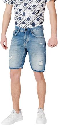 Antony Morato Heren, Korte broeken, Blauw, Maat: W33 Katoen