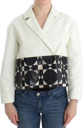Andrea Pompilio Cropped Leather Womens Jacket