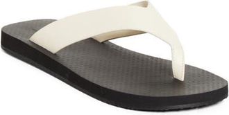 The Row Dune Classic Ginza Flip Flop in Ivory/Black at Nordstrom, Size 10Us