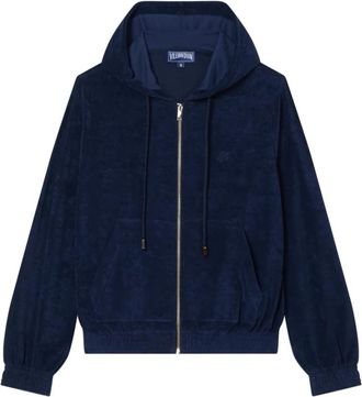 Vilebrequin Terry Full Zip Hoodie - Dames - Vesten met rits - Blauw - XL - Katoen - Hoodies & sweatvesten