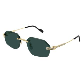 Cartier Sunglasses, unisex, Yellow, Size: 54 MM Ct0616S Sunglasses