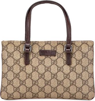 Gucci Borsa tote in tessuto GG Supreme 2000-2015 - Marrone