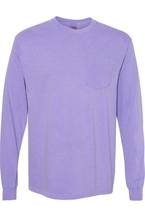 Comfort Colors Garment-Dyed Heavyweight Long Sleeve Pocket T-Shirt