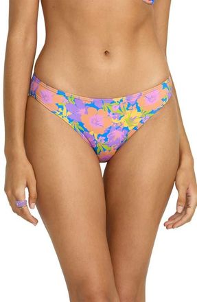 Billabong Beat the Heat Lowrider Bikini Bottoms in Blue Multi at Nordstrom, Size Small