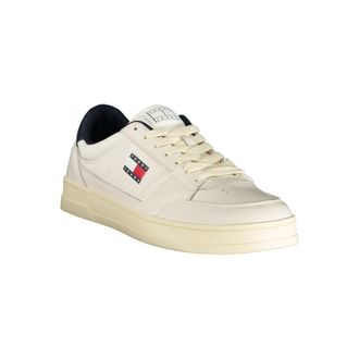Tommy Hilfiger Leather Lace-Up Sneaker - White