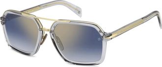 Eyewear by David Beckham Heren, Accessoires, Grijs, Maat: 58 MM