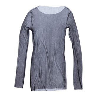 Cortana T de Tul Top - Dames - Longsleeves - Zwart - S - Tule - Tops