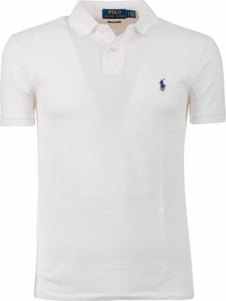 Ralph Lauren Polo Shirt - Heren - Polos - Wit - L - Katoen - Tops