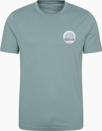 Mountain Warehouse Mens Mountain Warehouse Mens Bournemouth Short-Sleeved T-Shirt - Green - Size: 42