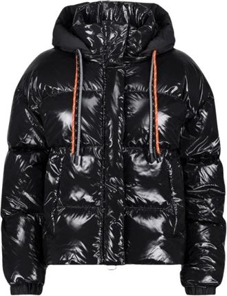 Gertrude Heldere Glanzende Korte Donsjas - Heren - Winterjassen - Zwart - S - Nylon - Jassen