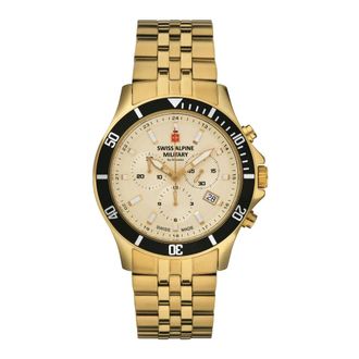 Swiss Alpine Military 7022.9111 Watch - Dames - Horloges - Geel - ONE Size - Accessoires