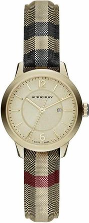 Burberry Het Klassieke Horloge - Dames - Horloges - Geel - ONE Size - Leer - Accessoires