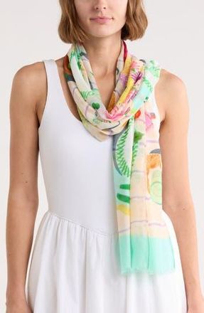 Kate Spade New York party table oblong scarf in Green Multi at Nordstrom Rack