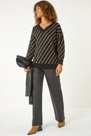 Roman Horizontal Stripe Knit Jumper