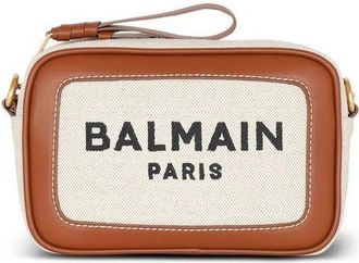 Balmain Brown Cotton Shoulder Womens Bag