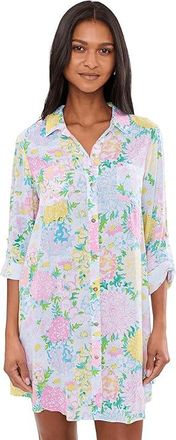 Lilly Pulitzer Natalie Cover-Up Womens Swimwear Lilly Garden : XL (Womens 16-18), Rayon