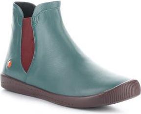 Softinos Itzi Chelsea Boot in Teal/Red Smooth Leather at Nordstrom Rack, Size 10-10.5Us / 41Eu