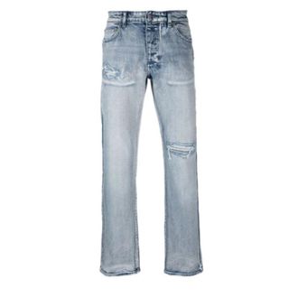 Ksubi Straight Fit Jeans, male, Blue, W32, Light Denim Wide Leg Jeans