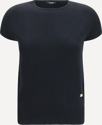 Balmain Maglione senza maniche in lana e cashmere Woman 40