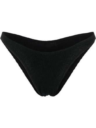 Bond-Eye crinkled-finish bikini bottoms - women - Polyamide/Recycled Polyamide/Spandex/Elastane - One Size - Black