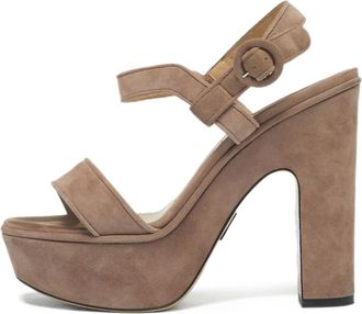 PAUL ANDREW Sandali con plateau e cinturino alla caviglia - Toni neutri
