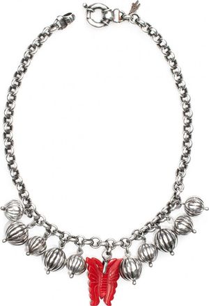 Folli Follie Womens 4N9B003R Ladies Necklace - Red - One Size