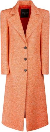 Patrizia Pepe Patrizia Pepe, Single-Breasted Coats, female, Orange, Size: M Double-Breasted Coat