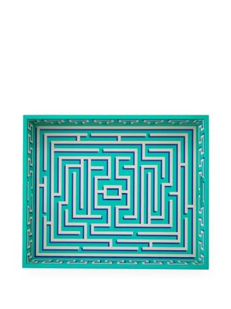 Jonathan Adler labyrinth-pattern decorative tray - Green