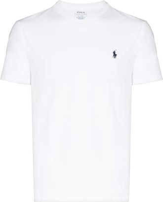 Polo Ralph Lauren T-shirt met logo - Heren - T-shirts - Wit - L - Tops
