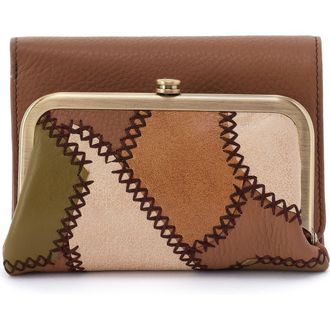 Hobo Compact Robin Leather Frame Wallet in Timber Brown at Nordstrom