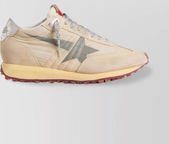 Golden Goose low top sneakers with suede and mesh panels