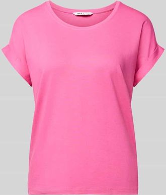 Only Regular Fit T-Shirt aus Viskose-Mix Modell MOSTER in Pink, Gr&ouml;&szlig;e XL