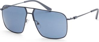 A|X Armani Exchange Mens 60mm Matte Blue Sunglasses