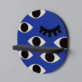 OEM Ojos Geom&eacute;tricos Estante Ovalado Negro