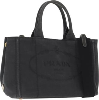 Prada Pre-owned Tote Bags, female, Black, Size: ONE SIZE Pre-owned Vintage Tote Bag
