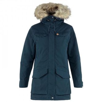 Fj&auml;llr&auml;ven Nuuk Parka Mantel f&uuml;r Damen | blau