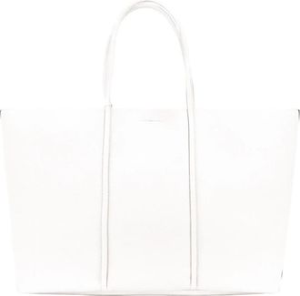 Tom Ford Leren Schoudertas Magneetknoop - Dames - Shoppers - Wit - ONE Size - Leer - Tassen