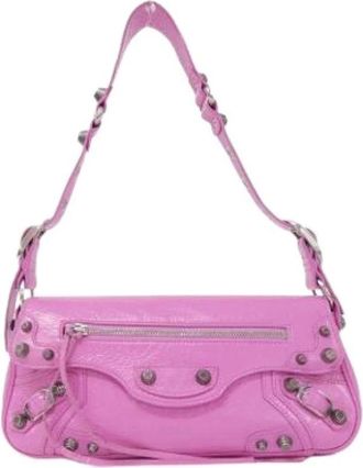 Balenciaga Pre-owned Shoulder Bags, female, Pink, Size: ONE SIZE Pre-owned Vintage Shoulder Bag