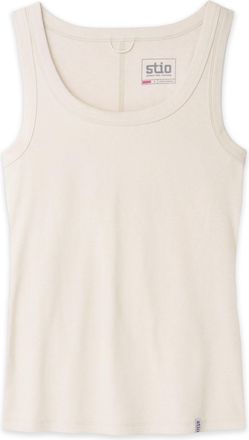 Stio | Womens Essential Ribbed Tank Top, Size Extra Small in Pebble Heather | Cotton