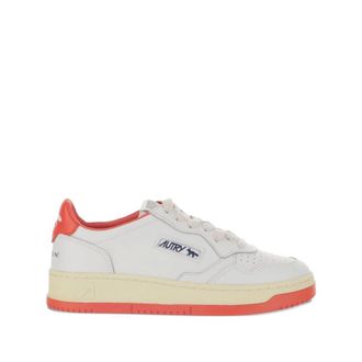 Maison Kitsuné Schoenen, Dames, Veelkleurig, 38 EU, Rode Sneakers van Autry