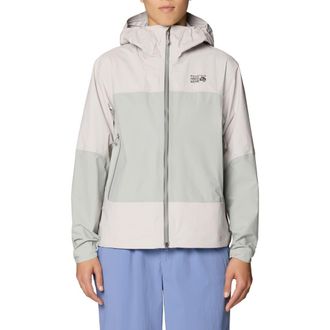 Mountain Hardwear Cloud Cipher Hooded Jacket in City Fog/Half Moon Grey at Nordstrom, Size X-Small