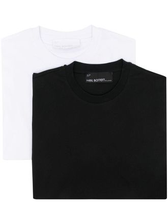 Neil Barrett basic two-piece T-shirt pack - Black