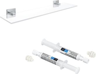 GROHE Estante Grohe Start Cube 53 Cm Cromado + Grohe Quickglue A2 Para Acceso Con Dos Placas De Fijaci&oacute;n