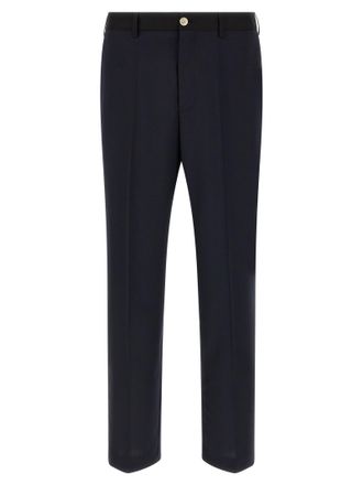 Marni Blue Virgin Wool Casual Mens Pants